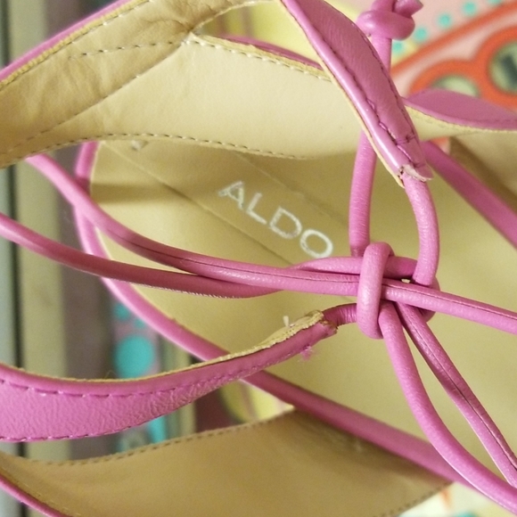 New Aldo size 8 pink leather - Picture 6 of 8
